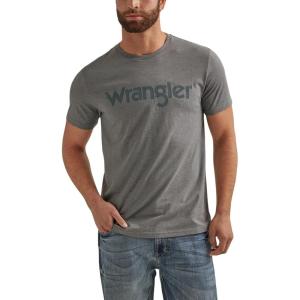 imageWrangler Mens Rope Logo TShirtGraphite Heather