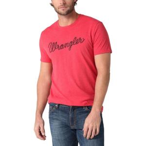 imageWrangler Mens Rope Logo TShirtRed Rope Logo
