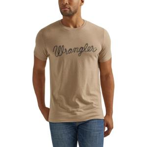 imageWrangler Mens Rope Logo TShirtTrench Coat Heather