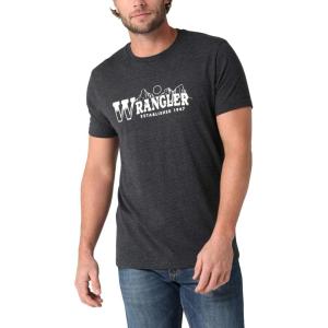 imageWrangler Mens Rope Logo TShirtWestern Wrangler