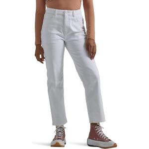 imageWrangler Womens Straight Crop JeanWhite