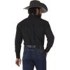imageWrangler Mens Big ampamp Tall George Strait One Pocket Button Long Sleeve Woven ShirtDcBlack