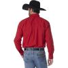 imageWrangler Mens Big ampamp Tall George Strait One Pocket Button Long Sleeve Woven ShirtDcRed