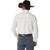 imageWrangler Mens Big ampamp Tall George Strait One Pocket Button Long Sleeve Woven ShirtDcWhite