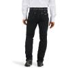 imageWrangler Mens Cowboy Cut Silver Edition Slim Fit Boot Cut JeansBlack