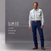 imageWrangler Mens Cowboy Cut Stretch Slim Fit JeansAntique Wash