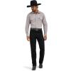 imageWrangler Mens Cowboy Cut Stretch Slim Fit JeansShadow Black