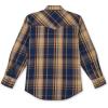 imageWrangler Mens Premium Performance Advanced Comfort WorkshirtBlueTan