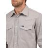 imageWrangler Mens Premium Performance Advanced Comfort WorkshirtCement