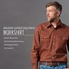 imageWrangler Mens Premium Performance Advanced Comfort WorkshirtRed