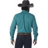 imageWrangler Mens Premium Performance Advanced Comfort WorkshirtTurquoise
