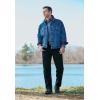 imageWrangler Mens Retro Slim Fit Straight Leg JeanOverdyed Black