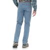 imageWrangler Mens Rugged Wear Performance Series Relaxed Fit JeansLight Stone