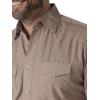 imageWrangler RedWhite Mens Long Sleeve Fashion Western Snap Plaid Shirt MVG341RDark Tan