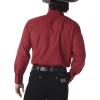 imageWrangler RedWhite Mens Long Sleeve Fashion Western Snap Plaid Shirt MVG341RWine