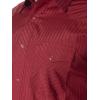 imageWrangler RedWhite Mens Long Sleeve Fashion Western Snap Plaid Shirt MVG341RWine