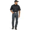 imageWrangler Black Sport Western Mens Collared Short Sleeve Snap Shirt 1071106BKBlack