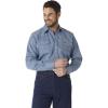 imageWrangler RedWhite Mens Long Sleeve Fashion Western Snap Plaid Shirt MVG341RBlue Plaid