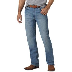 imageWrangler Mens 20X Competition Relaxed Fit Active Flex Thundercloud Wash JeansBlue Mountain