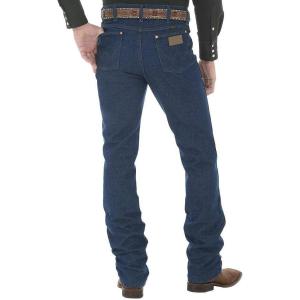 imageWrangler Mens Cowboy Cut Stretch Slim Fit JeansBlue