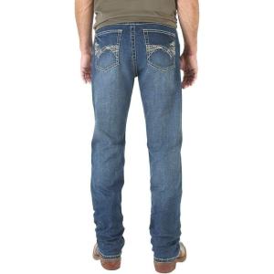 imageWrangler Mens Retro Slim Fit Straight Leg JeanDenim