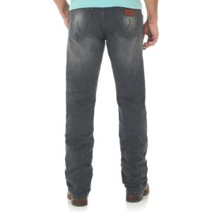 imageWrangler Mens Retro Slim Fit Straight Leg JeanGrey Denim