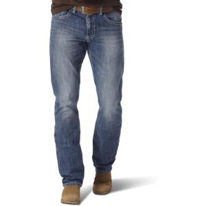 imageWrangler Mens Retro Slim Fit Straight Leg JeanLight Blue