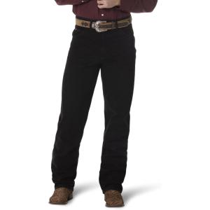 imageWrangler Mens Retro Slim Fit Straight Leg JeanShadow Black