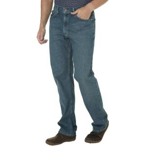 imageWrangler Mens Rugged Wear Performance Series Relaxed Fit JeansClassic Stone Blue