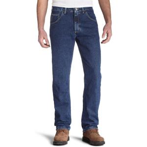 imageWrangler Mens Rugged Wear Performance Series Relaxed Fit JeansDark Denim