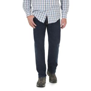 imageWrangler Mens Rugged Wear Performance Series Relaxed Fit JeansDark Stone