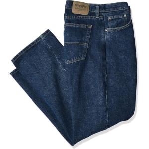 imageWrangler Mens Rugged Wear Performance Series Relaxed Fit JeansDark Stonewash