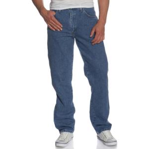 imageWrangler Mens Rugged Wear Performance Series Relaxed Fit JeansLight Denim