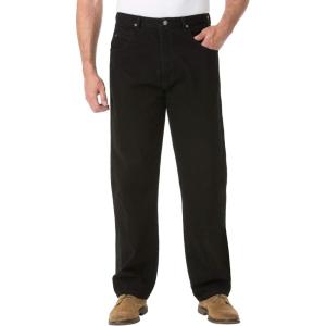 imageWrangler Mens Rugged Wear Performance Series Relaxed Fit JeansOverdyed Black