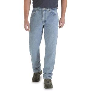 imageWrangler Mens Rugged Wear Performance Series Relaxed Fit JeansVintage Indigo