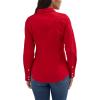 imageWomens Retro Long Sleeve Cool Blue Solid Western ShirtRed