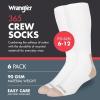 imageWrangler  365 Mens Crew Socks  Full Cushion Socks for AllDay Comfort  Fits Sizes 612White
