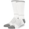 imageWrangler  Peak Mens Crew Socks  Durable Half Cushion Socks with Arch SupportWhite