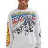 imageWrangler Boys X Hot Wheels Youth Crewneck Rodeo PulloverWhite