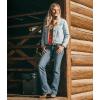 imageWrangler Ladies Retro Sadie Boot Cut JeansMedium Blue