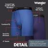 imageWrangler Mens Cooling Boxer Briefs 6 Inseam MoistureWicking Stretch Fabric Pack of 6 Quick DryNavyFederal BlueCharcoal