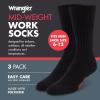 imageWrangler Mens Mid Weight Outdoor Socks  Work Socks for Men with Arch Support Cushioned Toe ampamp Heel  Size 612Black
