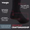 imageWrangler Mens Mid Weight Outdoor Socks  Work Socks for Men with Arch Support Cushioned Toe ampamp Heel  Size 612Black
