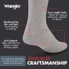 imageWrangler Mens Mid Weight Outdoor Socks  Work Socks for Men with Arch Support Cushioned Toe ampamp Heel  Size 612Grey Heather