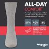 imageWrangler Mens Mid Weight Outdoor Socks  Work Socks for Men with Arch Support Cushioned Toe ampamp Heel  Size 612Grey Heather