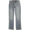 imageWrangler Mens Retro Slim Fit Boot Cut Green JeansEagleton