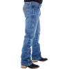 imageWrangler Mens Retro Slim Fit Boot Cut Green JeansHaze