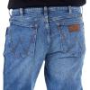 imageWrangler Mens Retro Slim Fit Boot Cut Green JeansHaze