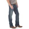 imageWrangler Mens Retro Slim Fit Boot Cut Green JeansLeighton