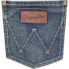 imageWrangler Mens Retro Slim Fit Boot Cut Green JeansLeighton